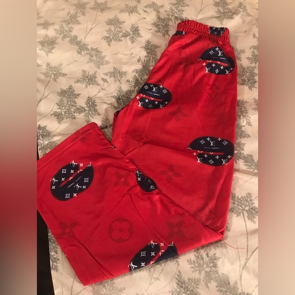 Inspired Other - Inspired, Ladies, Navy & Red, Logo, Lounge/PJ, Elastic Pants. Medium NEW